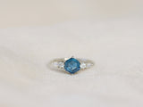 The Huntington Ring in London Blue Topaz