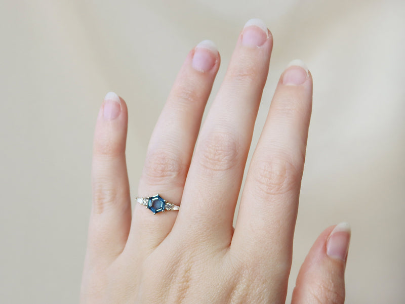 The Huntington Ring in London Blue Topaz