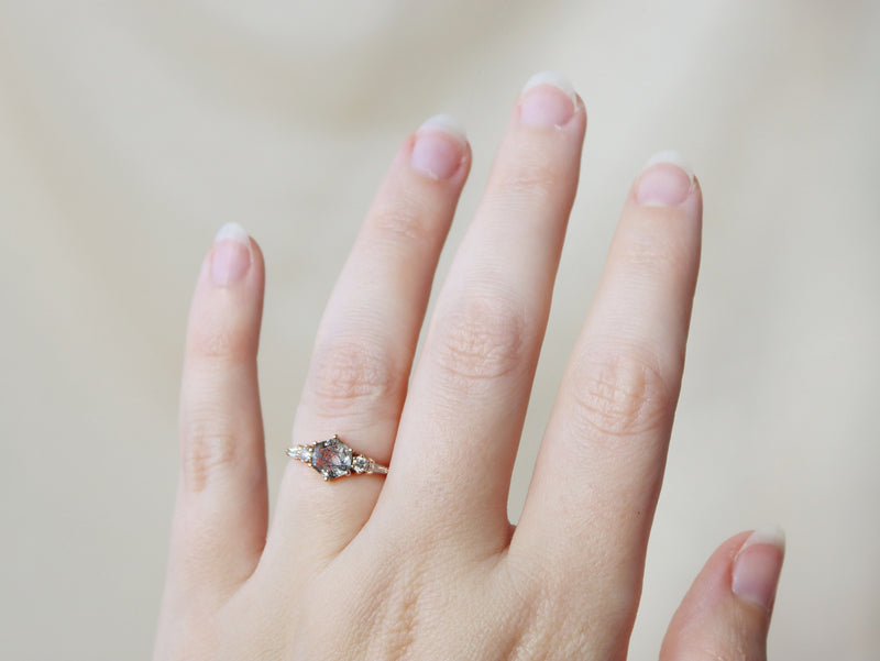 The Huntington Ring in Tourmalinated Quartz