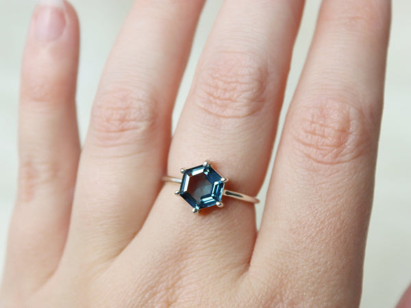 London Blue Topaz Ring, 8mm