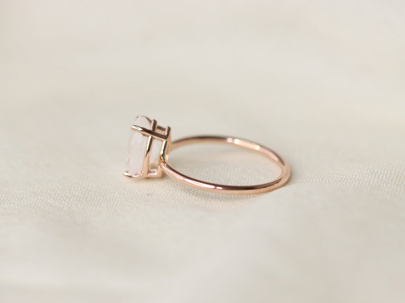 Moonstone Engagement Ring, 10x7 Pear Cut