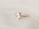Moonstone Engagement Ring, 10x7 Pear Cut