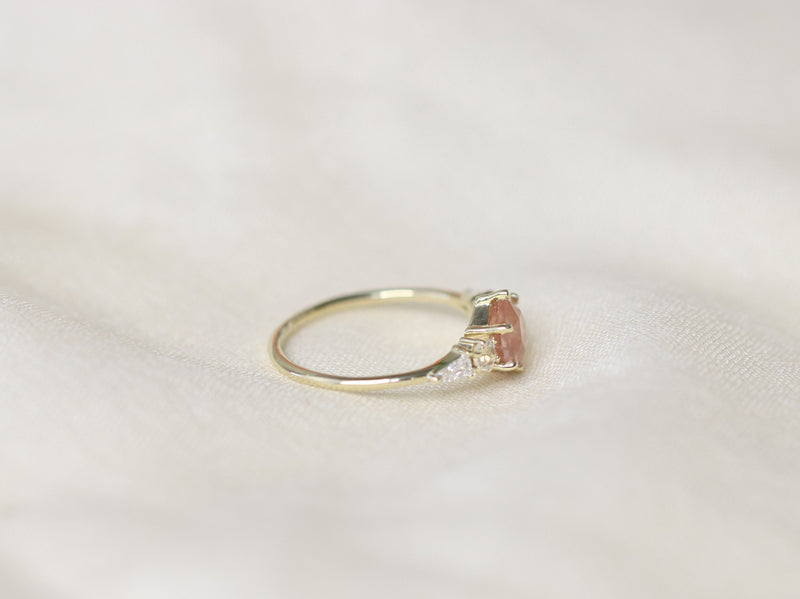 The Sun and Moon Huntington Ring in Oregon Sunstone