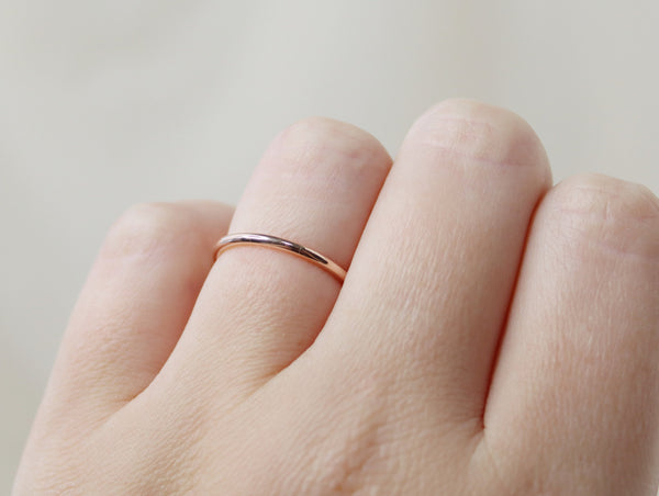 Sterling Silver Plain Round Band