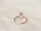 Moonstone Engagement Ring, 10x7 Pear Cut