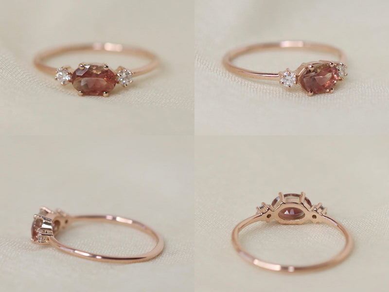 Oregon Sunstone Trilogy Ring