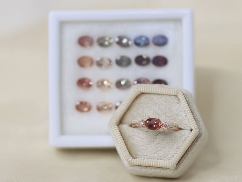 Oregon Sunstone Trilogy Ring
