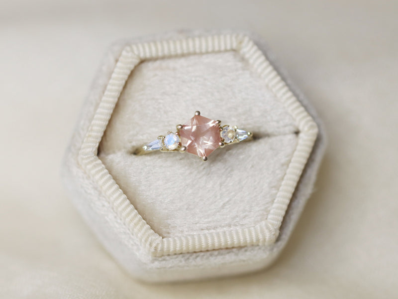 The Sun and Moon Huntington Ring in Oregon Sunstone