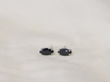 Black Spinel Stud Earrings