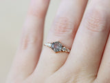 The Huntington Ring Bridal Set in Tourmalinated Quartz