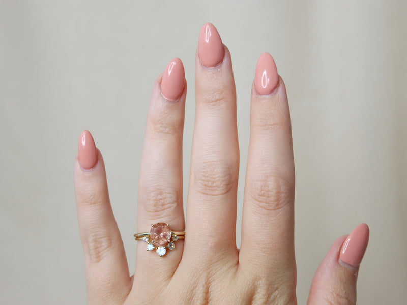Sun and Moon Artemis Crown Ring Set