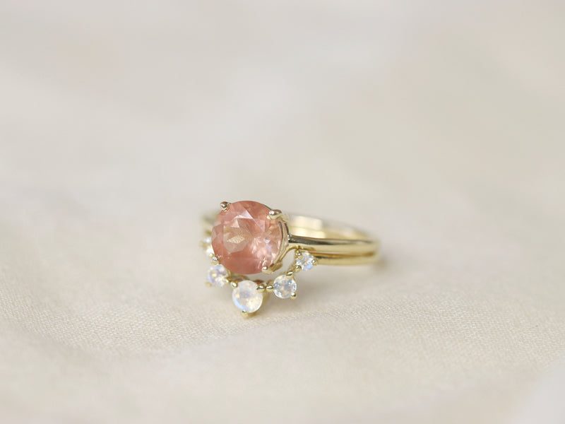 Sun and Moon Artemis Crown Ring Set