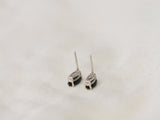Black Spinel Stud Earrings