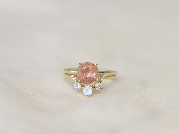 Sun and Moon Artemis Crown Ring Set