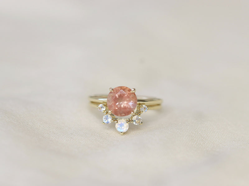 Sun and Moon Artemis Crown Ring Set