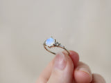 The Huntington Ring in Moonstone and Labradorite