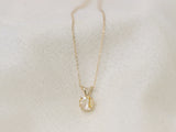 Golden Rutilated Quartz Pendant Necklace