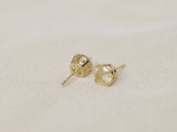 Golden Rutilated Quartz Stud Earrings