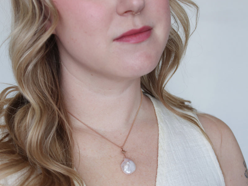 Celestial Baroque Pearl Necklace