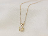 Golden Rutilated Quartz Pendant Necklace