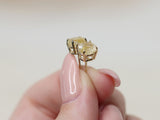 Golden Rutilated Quartz Stud Earrings