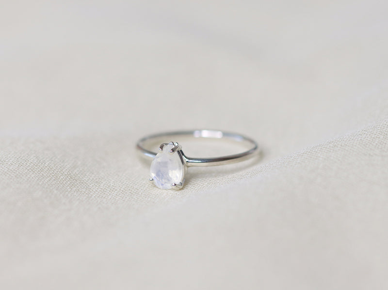 Faceted Moonstone Ring
