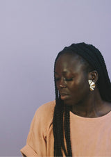 Faldi Earrings in Brass